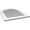 Ekena Millwork Round Top Surface Mount PVC Gable Vent: Functional, w/ 3-1/2"W x 1"P Standard Frame, 26"W x 34"H GVPRT26X3401SF - alternate 2